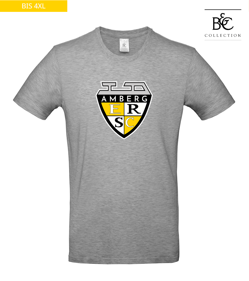 B&C Herren T-Shirt Sports Grey "Anton Frontprint"