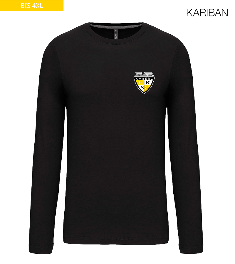 Kariban Herren Langarmshirt Black "Anton"