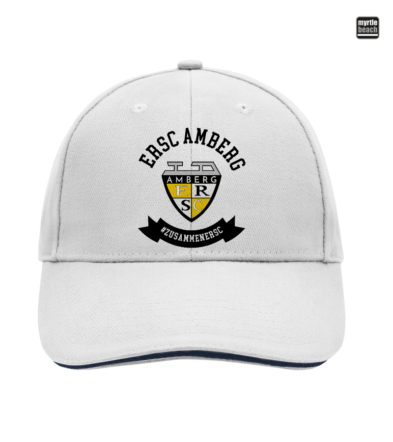Myrtle Beach Unisex 6 Panel Sandwich Cap White "Bono"