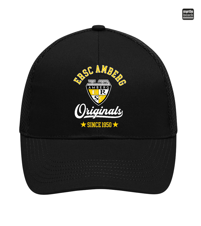 Myrtle Beach Unisex 6 Panel Air Mesh Cap Black "Jacob"