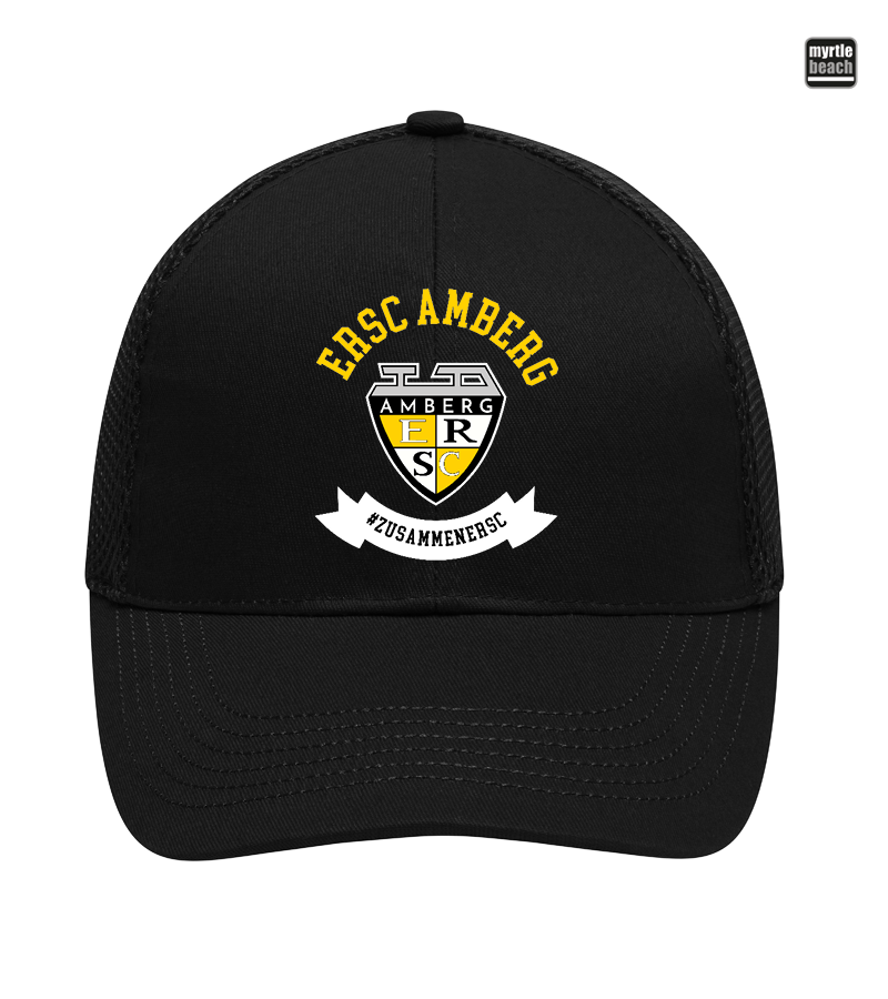 Myrtle Beach Unisex 6 Panel Air Mesh Cap Black "Bono"