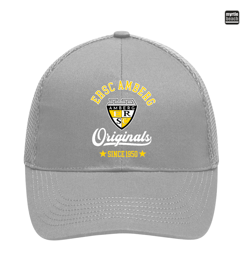 Myrtle Beach Unisex 6 Panel Air Mesh Cap Light Grey "Jacob"